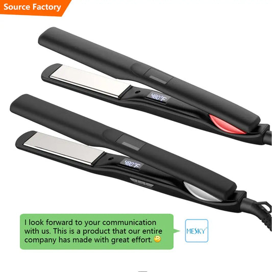 Alisador 2-em-1 Nano-Titanium 250 °C / 480 °F – Tratamento Queratina Profissional